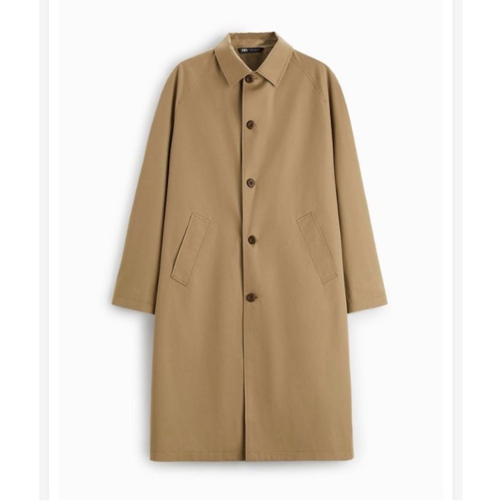 Zara tan trench coat